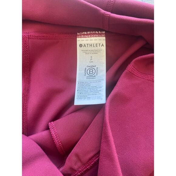 Athleta Elation Women Yoga Pants Coffeeberry Red Joggers Athleisure Small NWOT - Picture 8 of 9